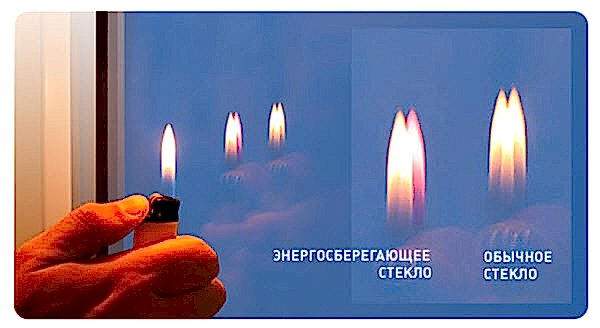 Как определить наличие энергосберегающего стеклопакета